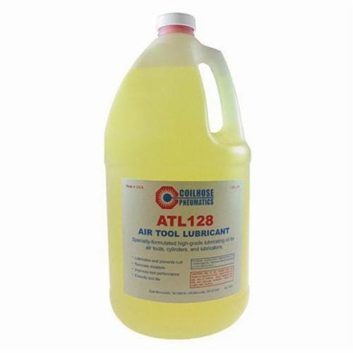 Coilhose® ATL128 Air Tool Lubricant, 128 oz Jug, Petroleum, Liquid, Yellow